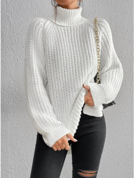 Elena™ Suéter de Cuello Alto