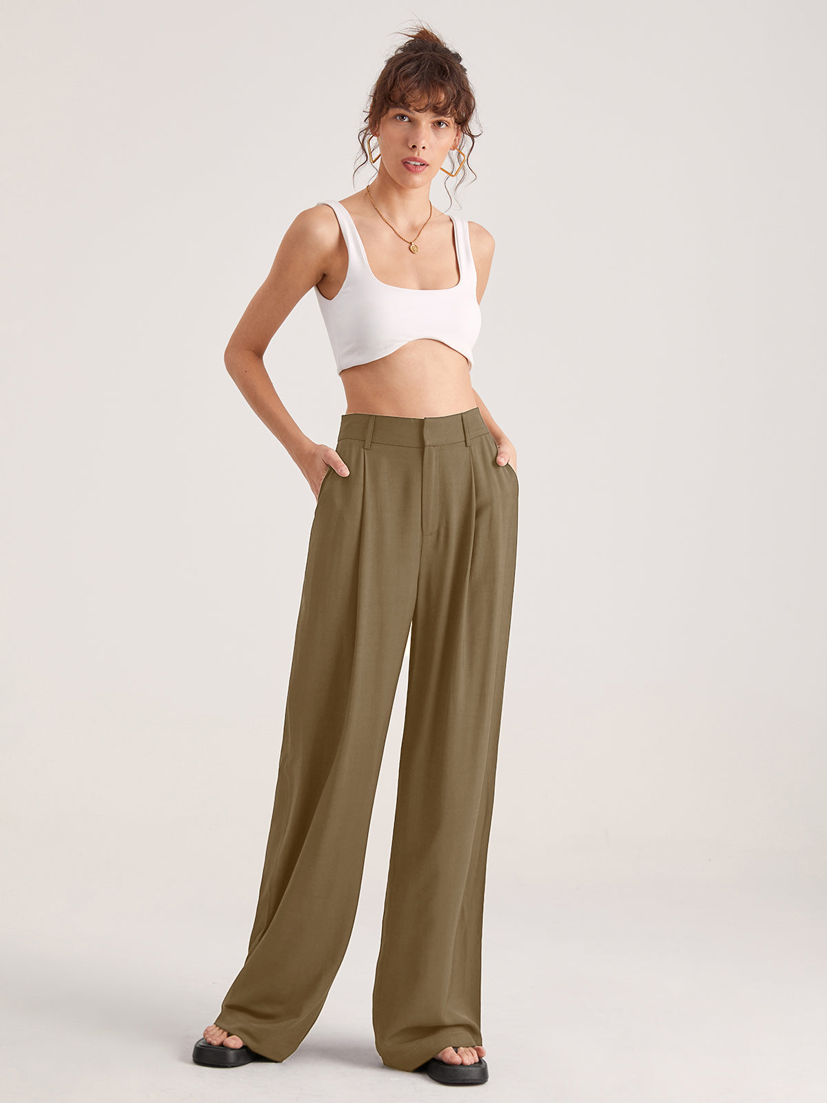 Pantalones de Talle Alto