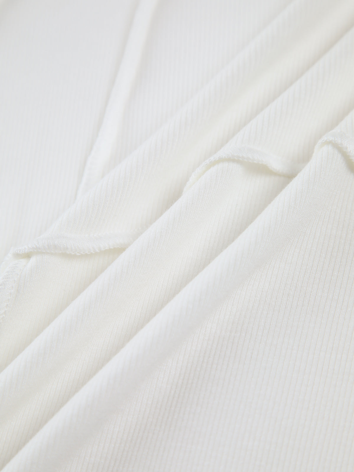 Blusa Básica de Manga Larga con Ribetes