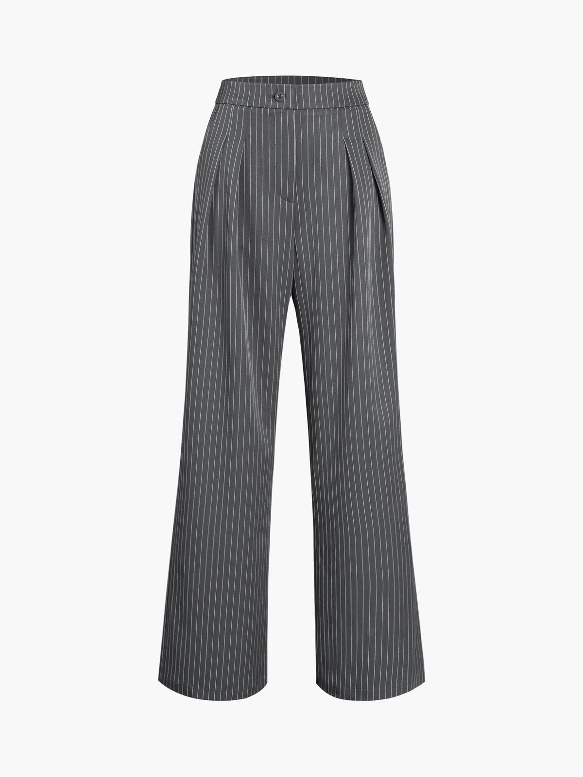 Pantalones Anchos Plisados con Rayas Diplomáticas